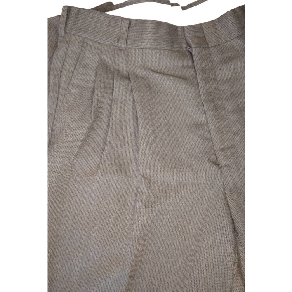 Men's Vintage Impact Pleated Front Slate Colored Slacks 36X30